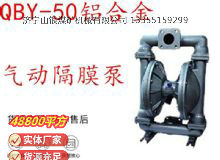 點擊查看詳細信息<br>標題：QBY-50鋁合金氣動隔膜泵 閱讀次數(shù)：431